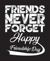 World Friendship Day Typography Design, Happy Friendship Day vector