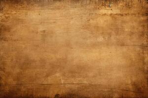 Rustic old brown paper background for writing text in vintage retro style photo