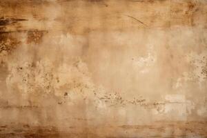 Rustic old brown paper background for writing text in vintage retro style photo