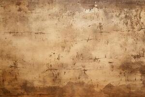 ai generated Rustic old brown paper background for writing text in vintage retro style photo