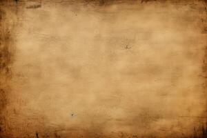 ai generated Rustic old brown paper background for writing text in vintage retro style photo