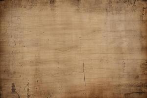 Rustic old brown paper background for writing text in vintage retro style photo