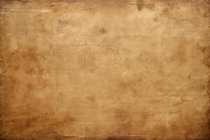 Rustic old brown paper background for writing text in vintage retro style photo
