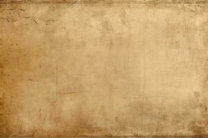 ai generated Rustic old brown paper background for writing text in vintage retro style photo