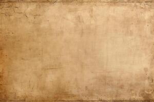 Rustic old brown paper background for writing text in vintage retro style photo