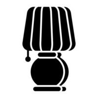 un icono de diseño moderno de lámpara de mesa vector