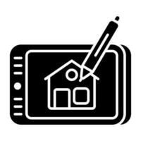 Premium download icon of mobile home design vector