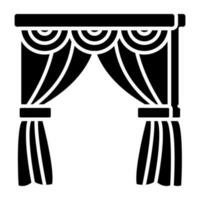 A beautiful design icon of curtains vector