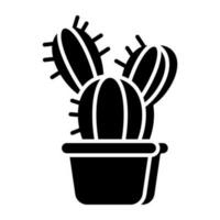 A colored design icon of prickly pear vector