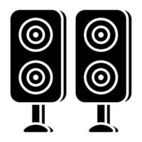 Modern design icon of sound speakers vector