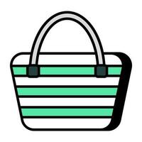 A unique design icon of purse vector