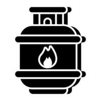 Trendy vector design of gas cylinder