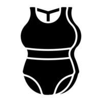 Bra with pentie, icon of ladies undergarments vector