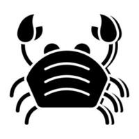 Modern design icon of crab vector