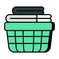 An icon design of laundry basket vector