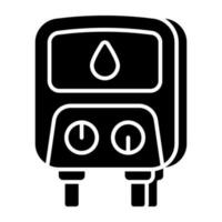 An icon design of geyser vector