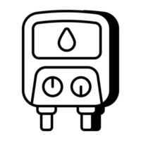 An icon design of geyser vector