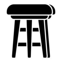 Creative design icon of stool vector