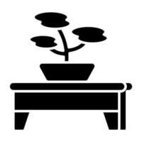 A premium download icon of potted plant vector