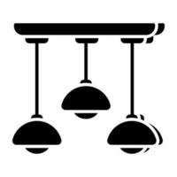 A modern design icon of ceiling lamps vector