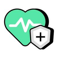 An icon design of health insurance vector