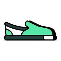 A beautiful design icon of loafers vector