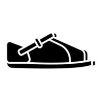 Vector design of sandal, flat icon