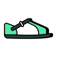 Vector design of sandal, flat icon