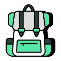 Premium download icon of backpack vector