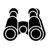 A unique design icon of binoculars vector