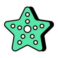 Modern design icon of starfish vector