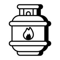 Trendy vector design of gas cylinder