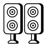 Modern design icon of sound speakers vector