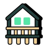 Perfect design icon of home building vector