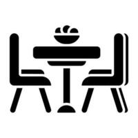Trendy vector design of cafe table