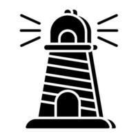 A unique design icon of lighthouse vector