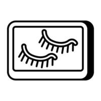 Modern design icon of eyelashes vector