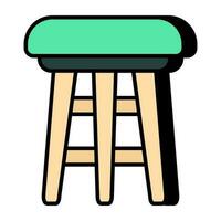Creative design icon of stool vector