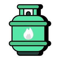 Trendy vector design of gas cylinder