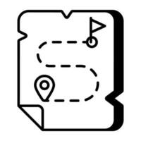 Modern design icon of map vector