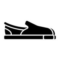 A beautiful design icon of loafers vector
