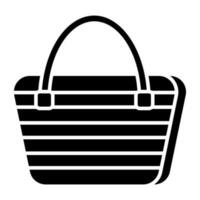 A unique design icon of purse vector