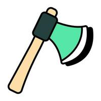 An icon design of axe vector