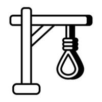 Modern design icon of hanging rope vector