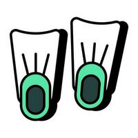 Premium download icon of scuba fins vector