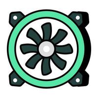 Modern design icon of computer fan vector