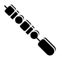 A unique design icon of bbq skewer vector