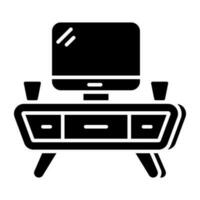 Premium download icon of tv lounge vector