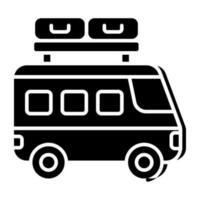 An icon design of road trip vector