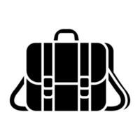 An icon design of handbag vector